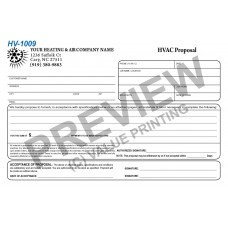 HV-1009 HVAC Half Sheet Short Sales Proposal